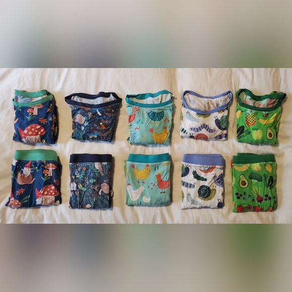 Little Sleepies Other - Little Sleepies Bundle Of 5x Size 7/8 GUC
